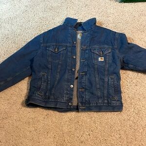 Vintage Carhartt Jean Jacket Extra Warm and Fuzzy